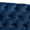 Baxton Studio Silvana Blue Velvet Upholstered Lounge Chair with Acrylic Legs 152-9267 - alternate 8